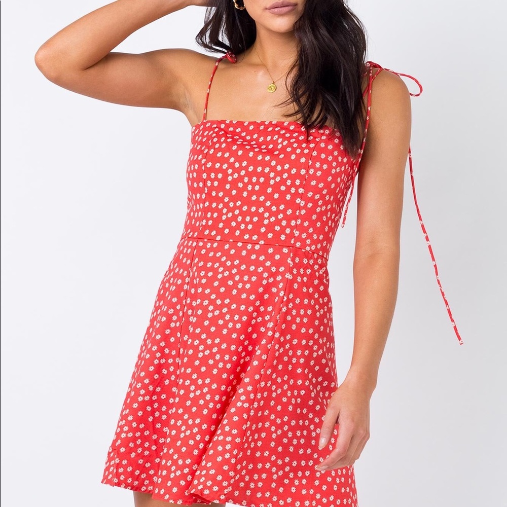 red dress